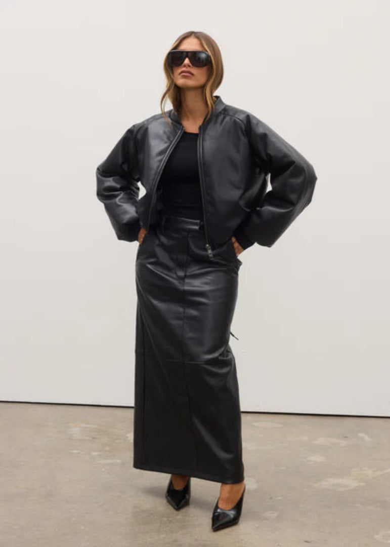 CECI BOMBER JACKET BLACK
