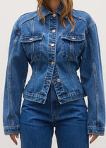 Load image into Gallery viewer, VIOLET DENIM JACKET - DENVER BLUE
