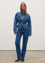 Load image into Gallery viewer, VIOLET DENIM JACKET - DENVER BLUE
