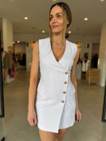 Load image into Gallery viewer, IRENA WRAP DRESS - WHITE
