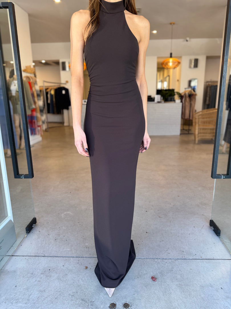 RHI GOWN -COFFEE