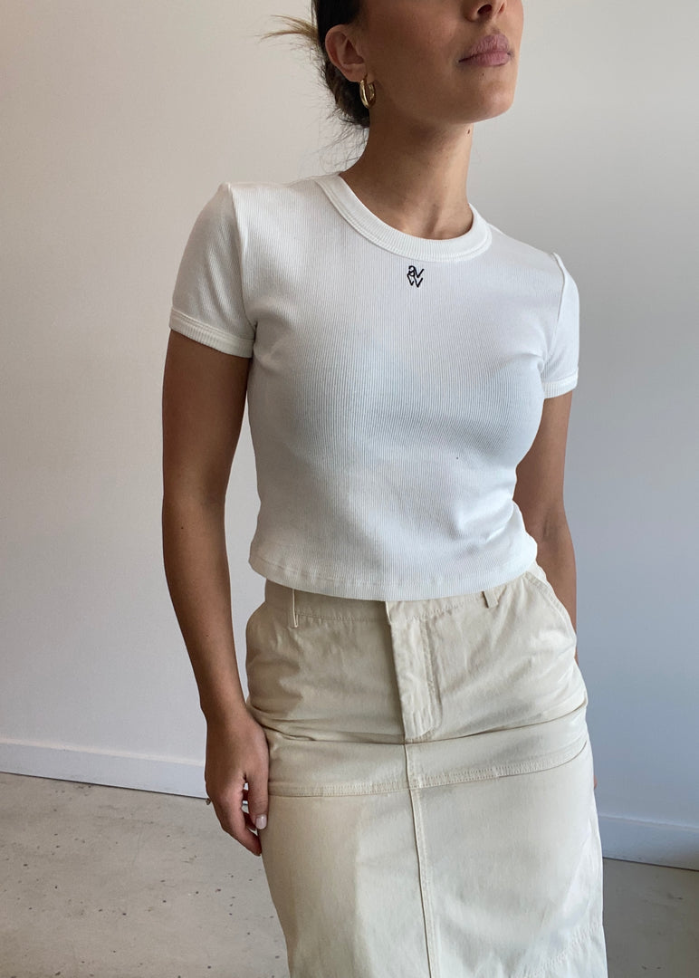 V & W BABY TEE IVORY