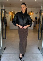 Load image into Gallery viewer, CECI BOMBER JACKET BLACK

