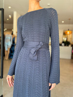 Load image into Gallery viewer, EVERETT WAVE KNIT MIDI DRESS
