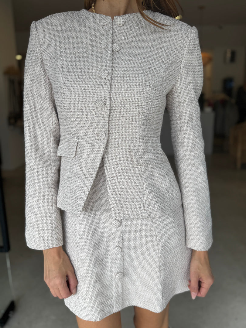 LEVIN TWEED BLAZER BEIGE