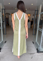Load image into Gallery viewer, MONOCHROME DRESS SAGE CREAM
