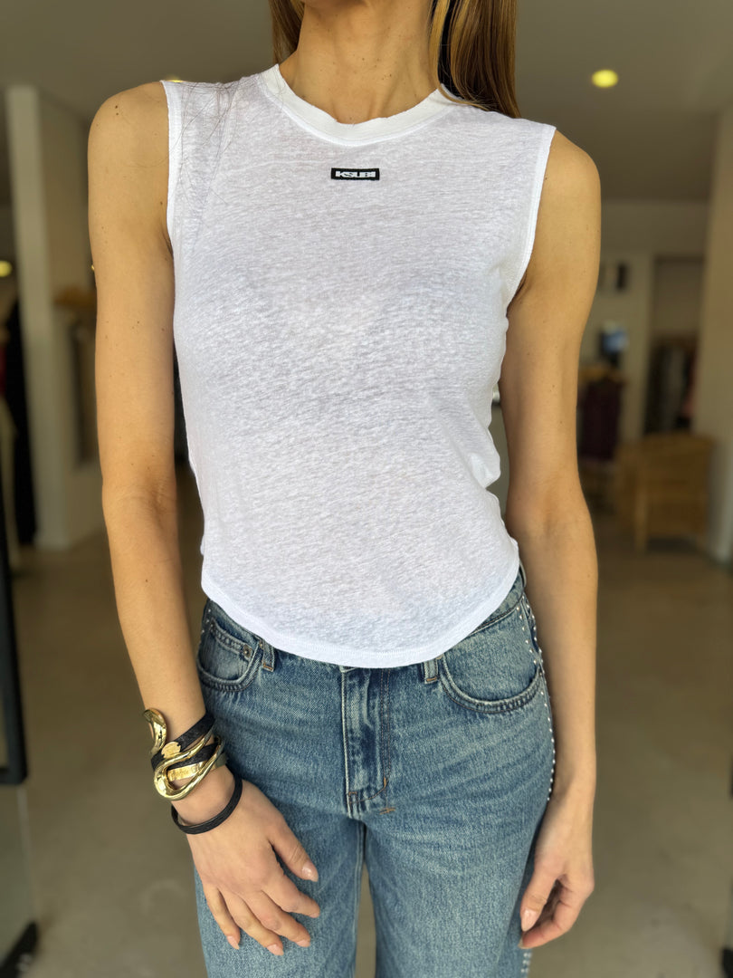 LABELS MOSS TANK - WHITE