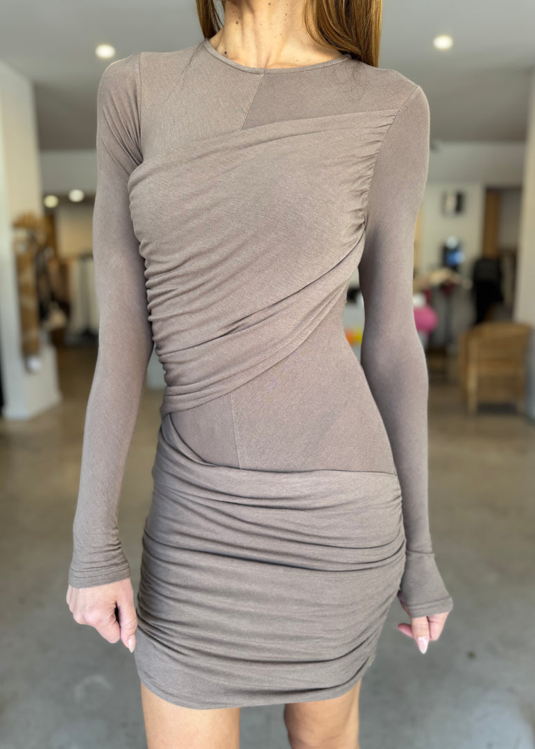 KANANI MINI DRESS - CLAY