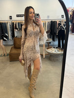 Load image into Gallery viewer, FELINE ASYMM SKIRT
