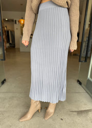 VERA RIB MIDI SKIRT DOVE