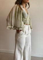 Load image into Gallery viewer, JOPLIN BOLERO OLIVE TIE DYE
