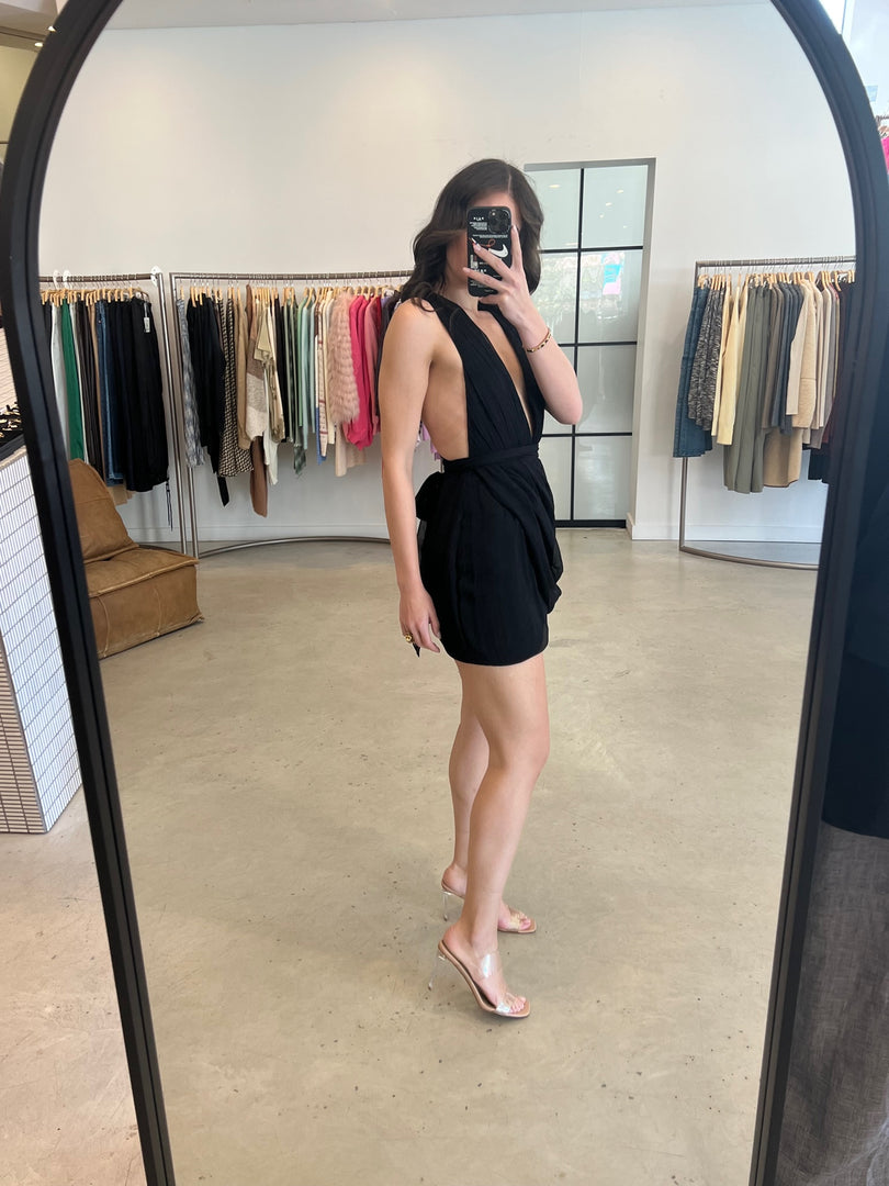 ISOLA PLUNGED MINI DRESS