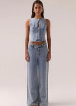 Load image into Gallery viewer, ETCH DENIM BODICE
