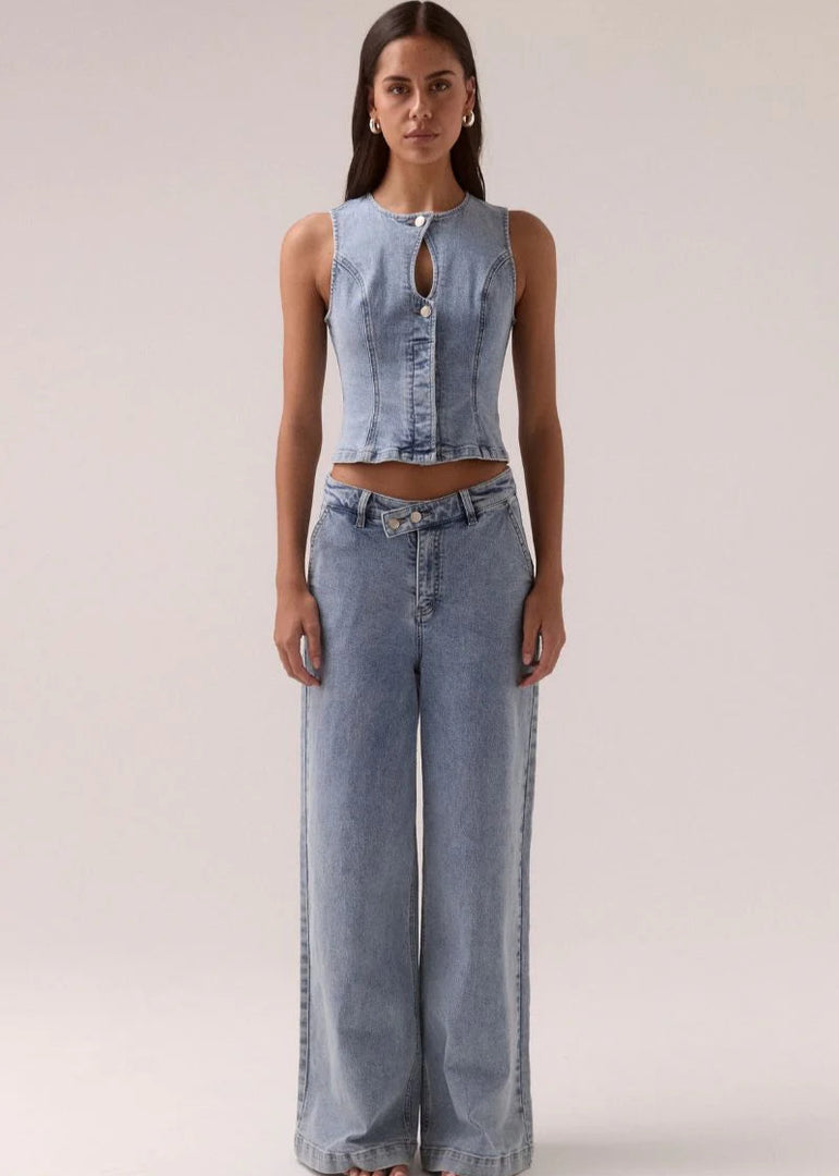 ETCH DENIM BODICE