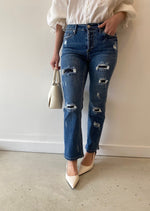 Load image into Gallery viewer, JOAN DISTRESSED JEAN
