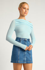 Load image into Gallery viewer, MENDEZ TWO WAY TOP - PALE BLUE
