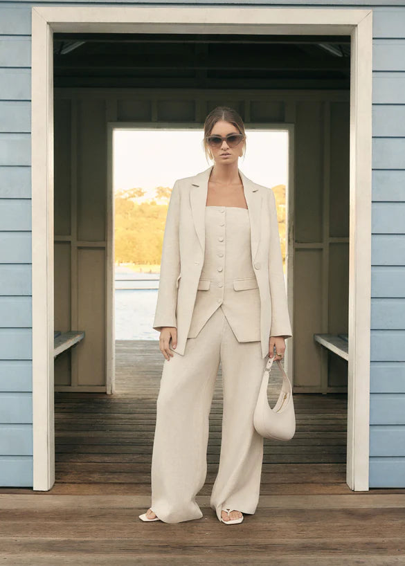 PORTSEA PANT NATURAL