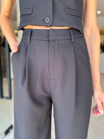 Load image into Gallery viewer, BETTINA WIDE LEG PANT BLACK
