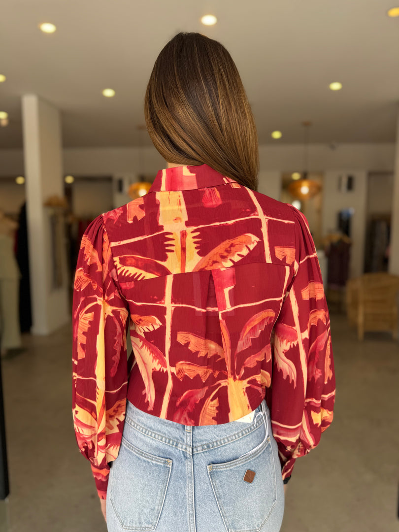 FLEETWOOD BLOUSE - ARLO WINE
