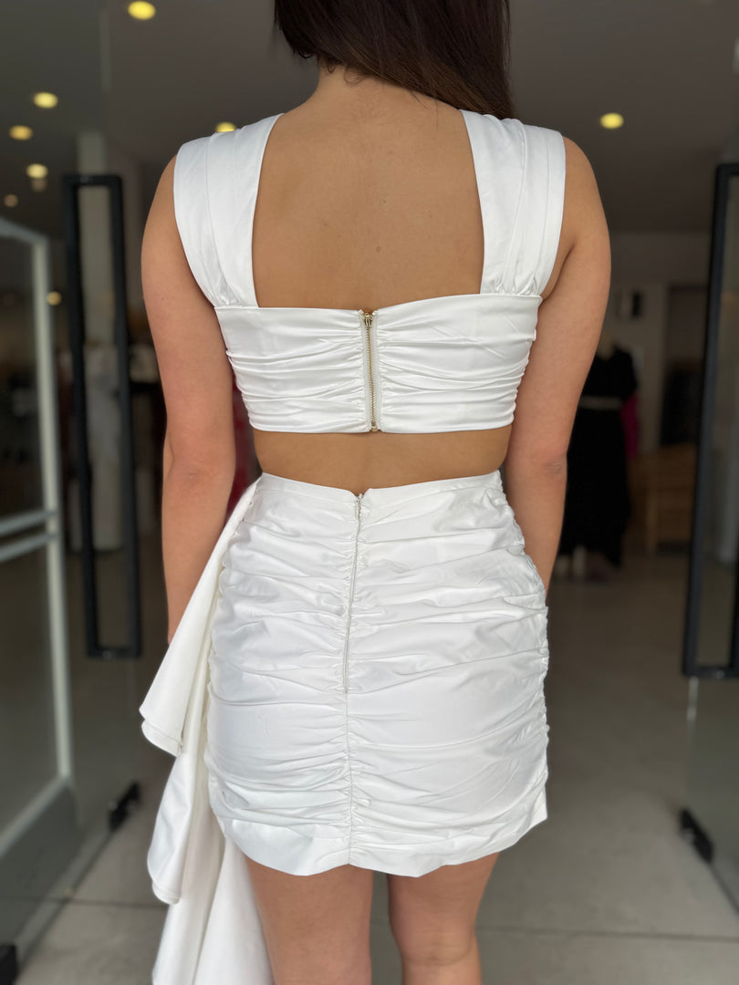 SERENA CROP TOP - WHITE
