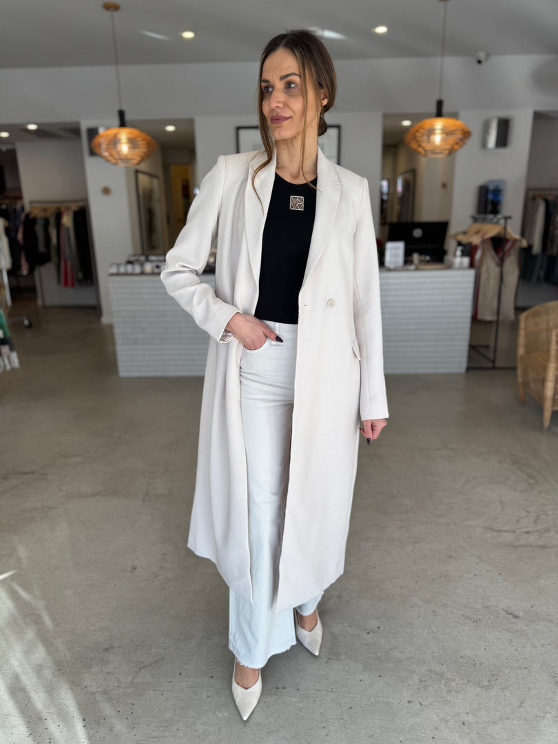 JULES LONGLINE BLAZER - OFF WHITE