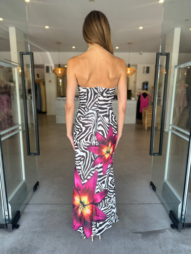 ALESSIA MAXI ZEBRA FLORAL