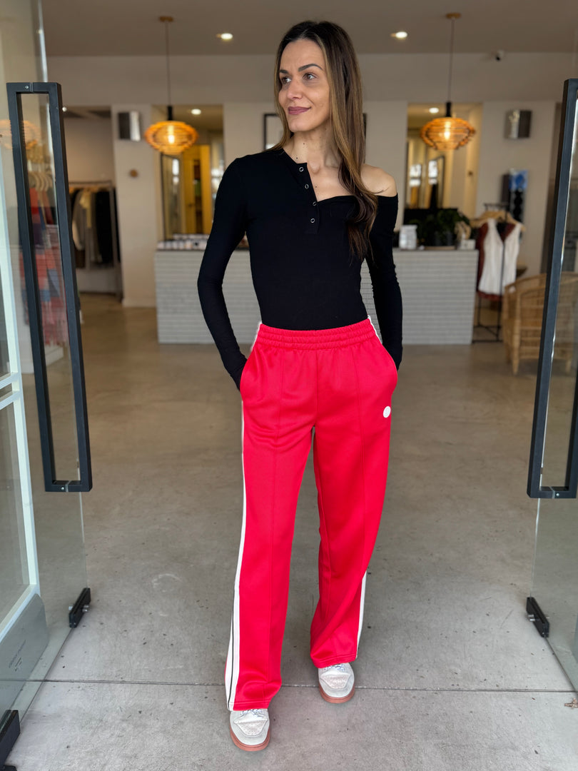 TRICOT TRACKPANT - STRAWBERRY