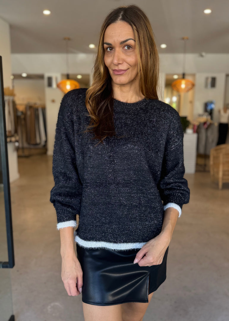 ORBIT KNIT - BLACK METALLIC