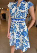 Load image into Gallery viewer, ADRIANA EMBROIDERED DRESS - MOSAIC
