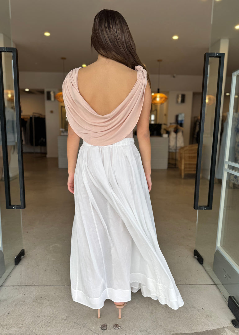 LYNNA MAXI SKIRT - WHITE