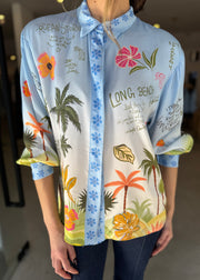 PRINTED COLLAR SHIRT