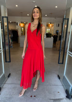 Load image into Gallery viewer, RHONE WRAP ASYM DRESS
