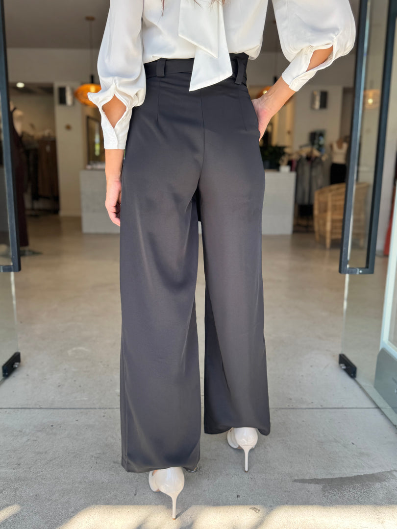 PIPER PAPERBAG WAIST PANT BLACK