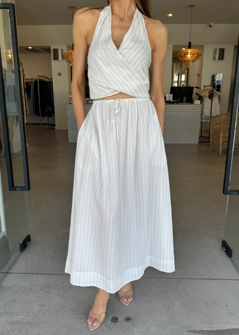 SASKI MAXI SKIRT - WHITE