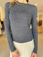 Load image into Gallery viewer, MAINE LS MERINO TOP - CHARCOAL
