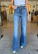 Load image into Gallery viewer, GOOD WAIST PALAZZO BLUE
