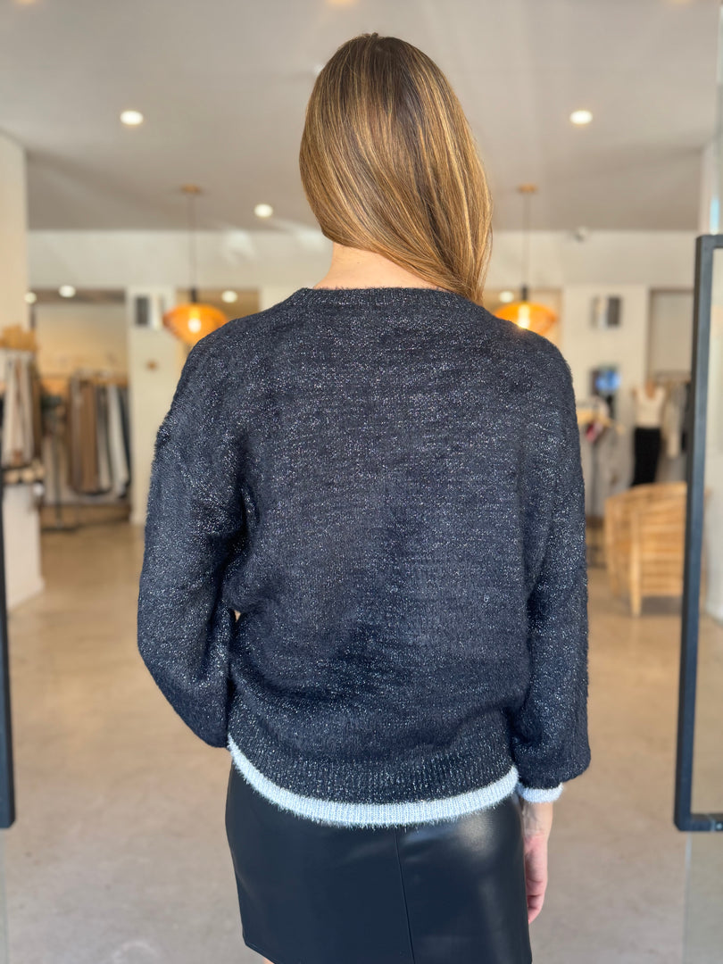 ORBIT KNIT - BLACK METALLIC