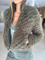 Load image into Gallery viewer, SYBIL FAUX FUR BOMBER JACKET
