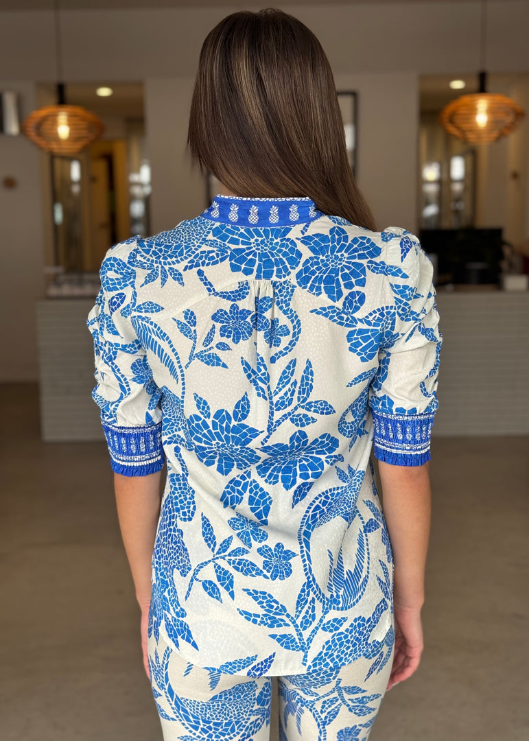 CALANTHA ROUCHED SHIRT
