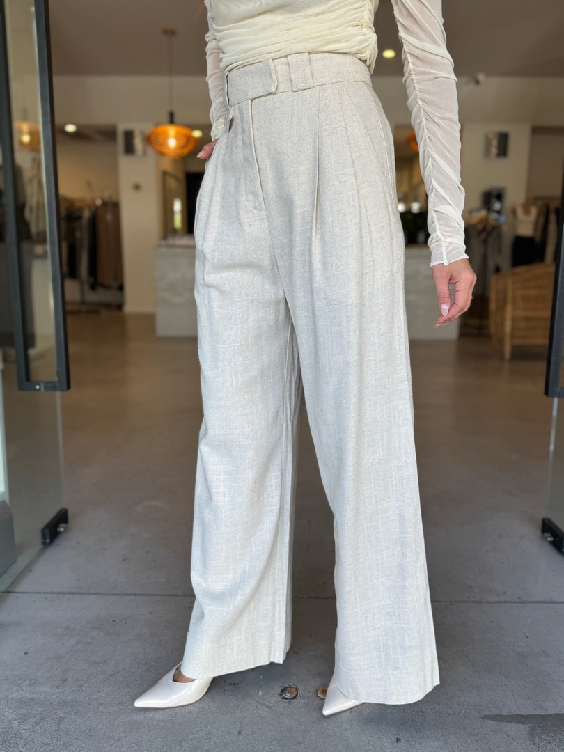 NEWMAN TAILORED PANT PARCHMENT