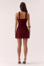 Load image into Gallery viewer, ALORA MINI DRESS FIG
