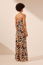 Load image into Gallery viewer, PALMA STRAPLESS MAXI DRESS
