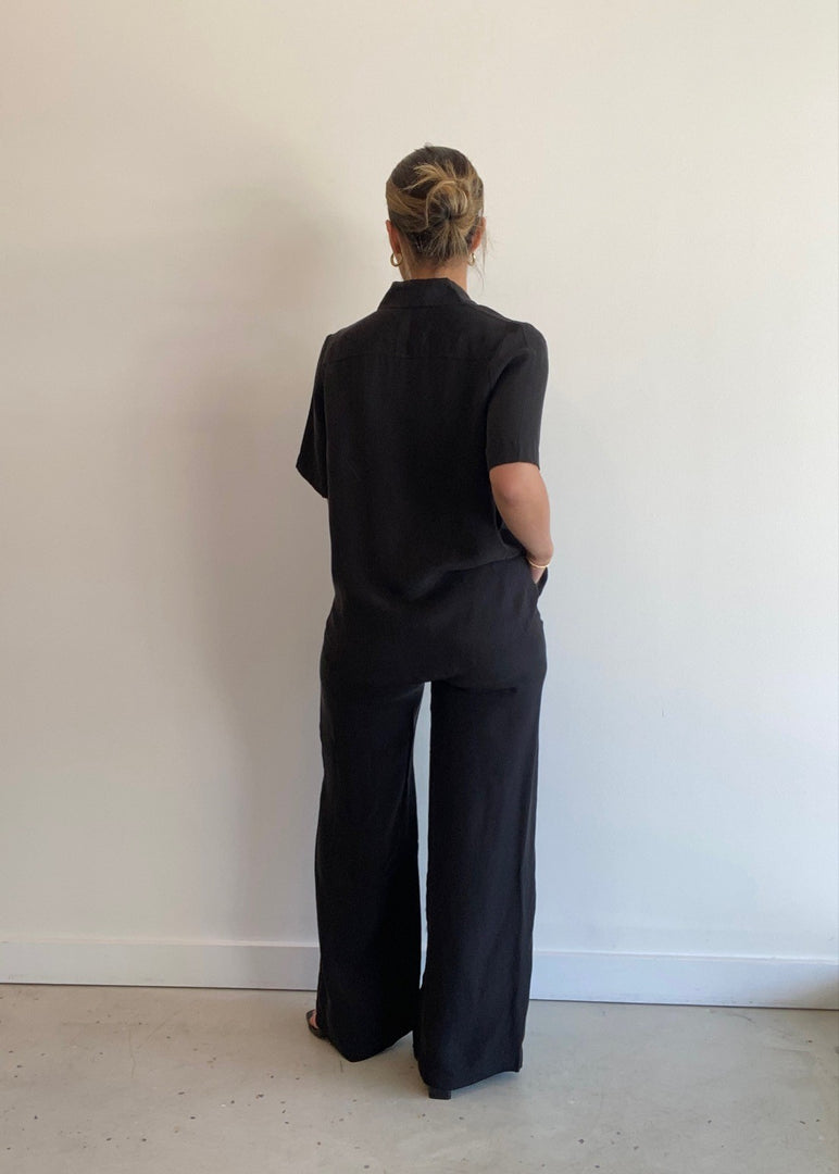 LEA CUPRO PANT - BLACK