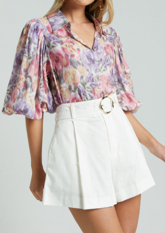 NOEMIE SHORT - WHITE