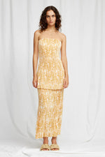Load image into Gallery viewer, KIARA MINI DRESS - GOLD LOTUS
