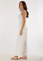 Load image into Gallery viewer, EUGENE LINEN PANT - WHITE
