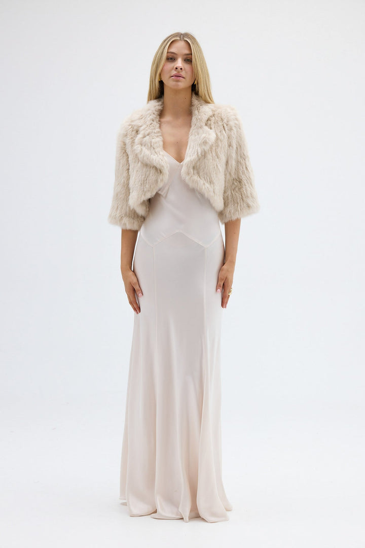 SUSIE BOLERO JACKET - OATMEAL