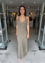 Load image into Gallery viewer, WINFIELD MAXI DRESS - DEEP SAGE
