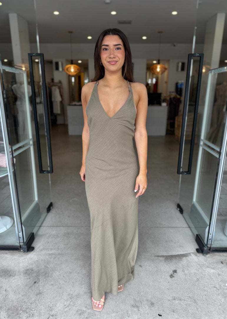 WINFIELD MAXI DRESS - DEEP SAGE