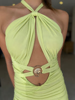 Load image into Gallery viewer, DUNE DRESS - LIME
